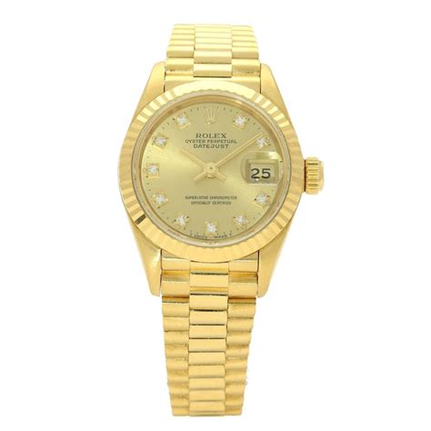 rolex ladies datejust gold 1993